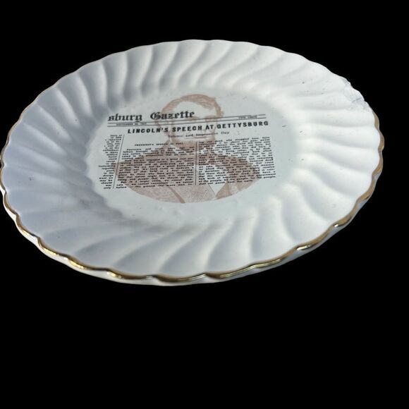 Collector Plate Lincoln's Speech at Gettysburg - Picture 4 of 7